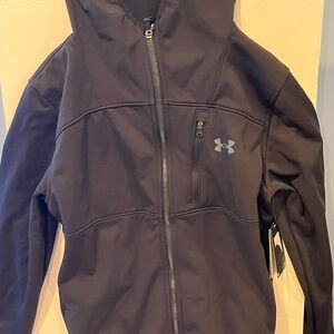 NWT Youth black raincoat